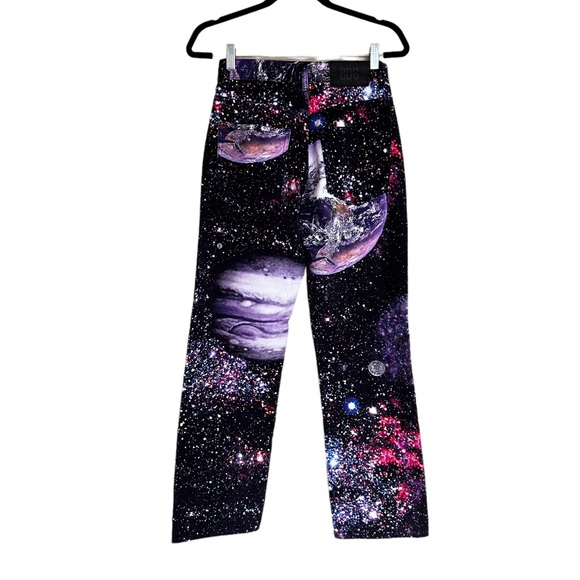 Urban Outfitters | BDG High Waisted Cowboy Jeans Space Print Straight-Leg - Picture 12 of 13